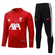 Chandal de Sudadera del Liverpool Nino 2026-2027 Rojo