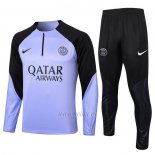 Chandal de Sudadera del Paris Saint-Germain 2023-2024 Violeta Claro