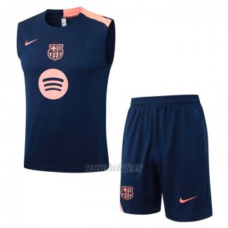 Chandal del Barcelona Sin Mangas 2025-2026 Azul Rosa