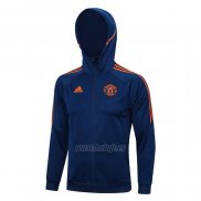 Chaqueta con Capucha del Manchester United 2023-2024 Azul