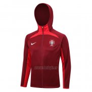 Chaqueta con Capucha del Portugal 2023-2024 Rojo