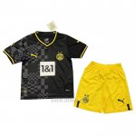 Camiseta Borussia Dortmund Segunda Nino 2022-2023