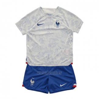 Camiseta Francia Segunda Nino 2022