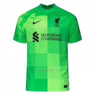 Camiseta Liverpool Portero 2021-2022 Verde