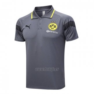 Camiseta Polo del Borussia Dortmund 2023-2024 Gris