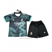 Camiseta Real Madrid Dragon Nino 2025-2026 Negro