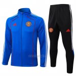 Chandal de Chaqueta del Manchester United Nino 2025-2026 Azul