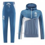 Chandal de Rompevientos del Olympique Marsella 2024 Azul