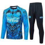 Chandal de Sudadera del Napoli Nino 2025-2026 Azul