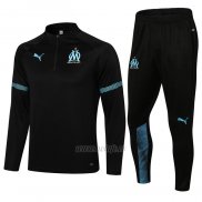 Chandal de Sudadera del Olympique Marsella 2021-2022 Negro