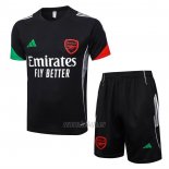 Chandal del Arsenal Manga Corta 2025-2026 Negro - Pantalon Corto