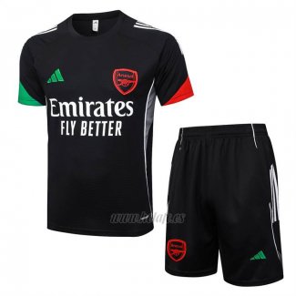 Chandal del Arsenal Manga Corta 2025-2026 Negro - Pantalon Corto
