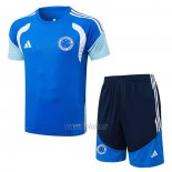 Chandal del Cruzeiro Manga Corta 2025-2026 Azul - Pantalon Corto