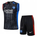 Chandal del Paris Saint-Germain Sin Mangas 2024-2025 Negro