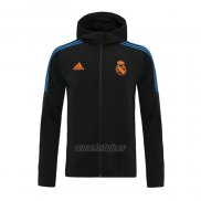 Chaqueta con Capucha del Real Madrid 2021-2022 Negro