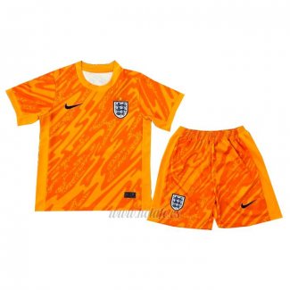 Camiseta Inglaterra Portero Nino 2024 Naranja