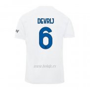 Camiseta Inter Milan Jugador De Vrij Segunda 2023-2024