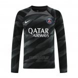 Camiseta Paris Saint-Germain Portero Manga Larga 2023-2024 Negro