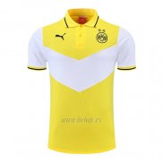 Camiseta Polo del Borussia Dortmund 2022-2023 Amarillo y Blanco