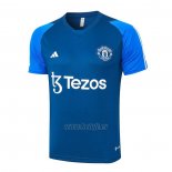 Camiseta de Entrenamiento Manchester United 2023-2024 Azul