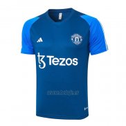 Camiseta de Entrenamiento Manchester United 2023-2024 Azul