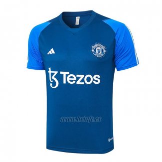 Camiseta de Entrenamiento Manchester United 2023-2024 Azul
