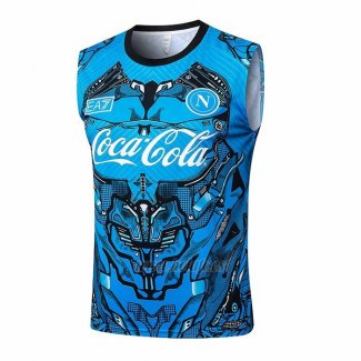 Camiseta de Entrenamiento Napoli Sin Mangas 2025-2026 Azul