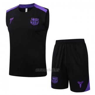 Chandal del Barcelona Sin Mangas 2025-2026 Negro Purpura