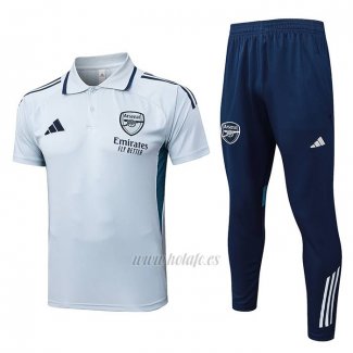Conjunto Polo del Arsenal 2025-2026 Gris