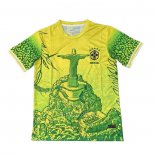 Tailandia Camiseta Brasil Jesus 2025-2026 Amarillo Verde