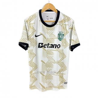 Tailandia Camiseta Sporting Special 2025-2026 Blanco Amarillo