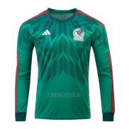 Camiseta Mexico Primera Manga Larga 2022