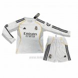 Camiseta Real Madrid Primera Manga Larga Nino 2025-2026