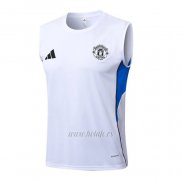 Camiseta de Entrenamiento Manchester United Sin Mangas 2025-2026 Blanco