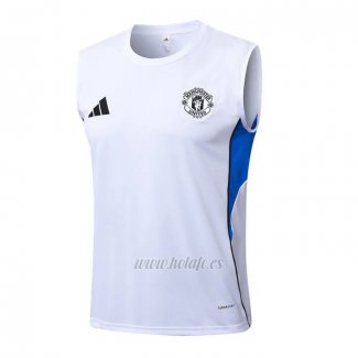Camiseta de Entrenamiento Manchester United Sin Mangas 2025-2026 Blanco