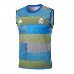 Camiseta de Entrenamiento Real Madrid Sin Mangas 2025-2026 Azul Verde