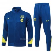 Chandal de Chaqueta del Barcelona Nino 2026-2027 Azul Amarillo