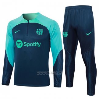 Chandal de Sudadera del Barcelona 2023-2024 Azul