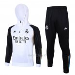 Chandal de Sudadera del Real Madrid Nino 2023-2024 Blanco