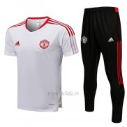 Chandal del Manchester United Manga Corta 2021-2022 Blanco