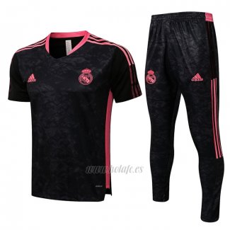 Chandal del Real Madrid Manga Corta 2021-2022 Negro