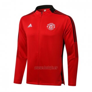 Chaqueta del Manchester United 2021-2022 Rojo y Negro