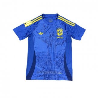 Tailandia Camiseta Brasil Jesus 2025-2026 Azul