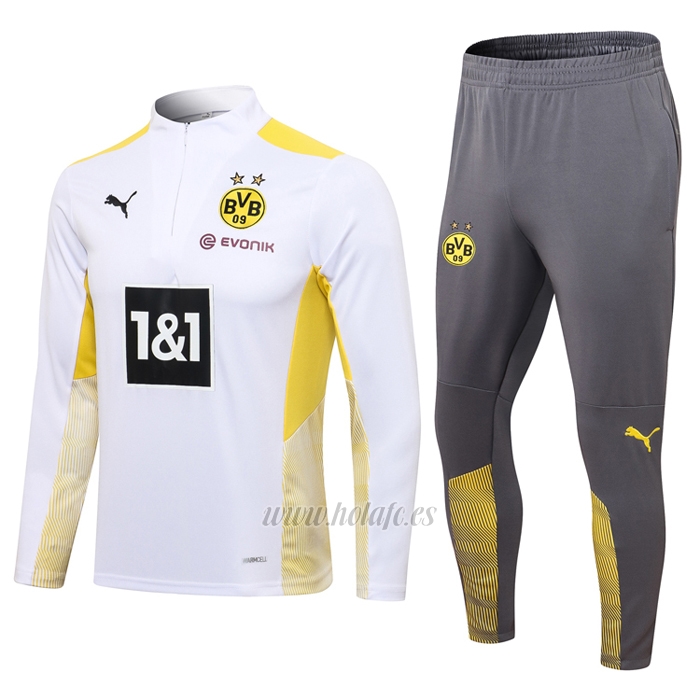 Chaqueta con Capucha del Borussia Dortmund 2021-2022 Gris