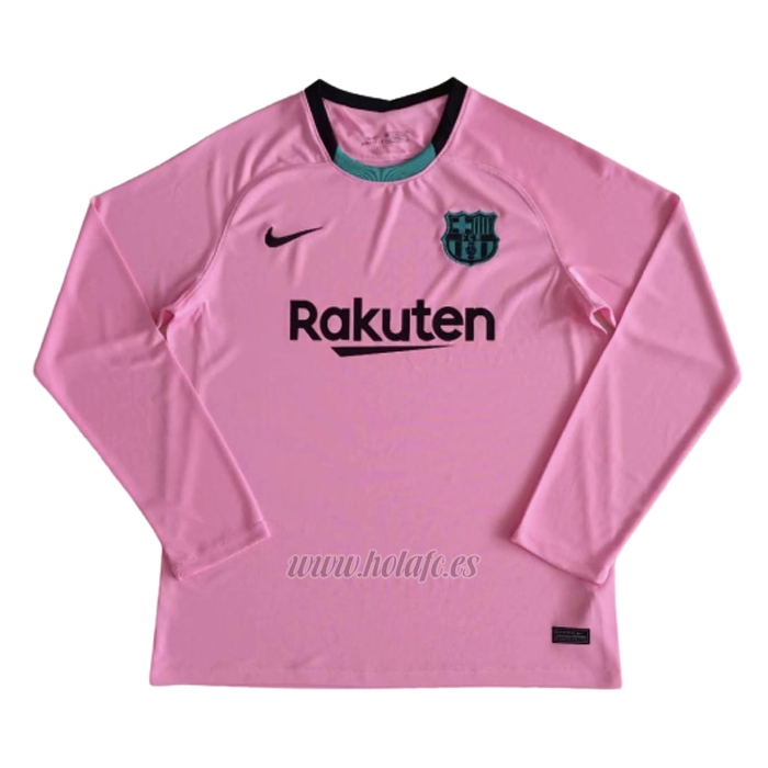 camisa barcelona manga longa 2020