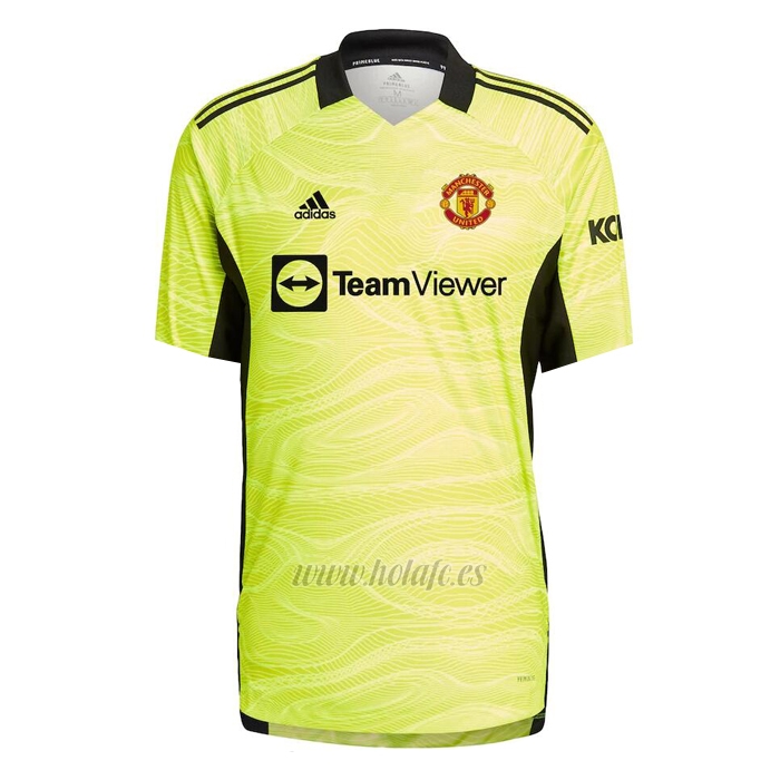 Camiseta Polo del Manchester United 2021-2022 Negro y Rojo